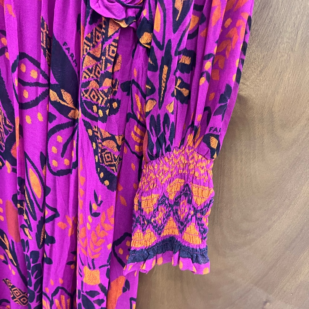 FARM Rio Purple and Orange Maxi Dress - Picture 3 of 3